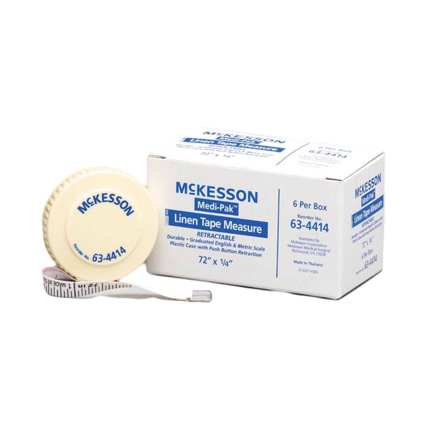 TAPE, MEASURE RETR LINEN 72" LF (6/BX) MGM63