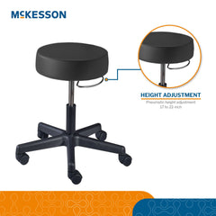 STOOL, EXAM PNEU 5LEG BLK