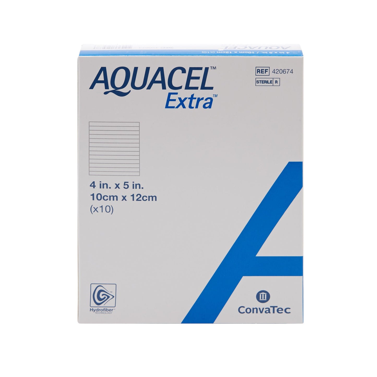 DRESSING, WND AQUACEL X HYDFBRW/O BORDER 4X5" (10/