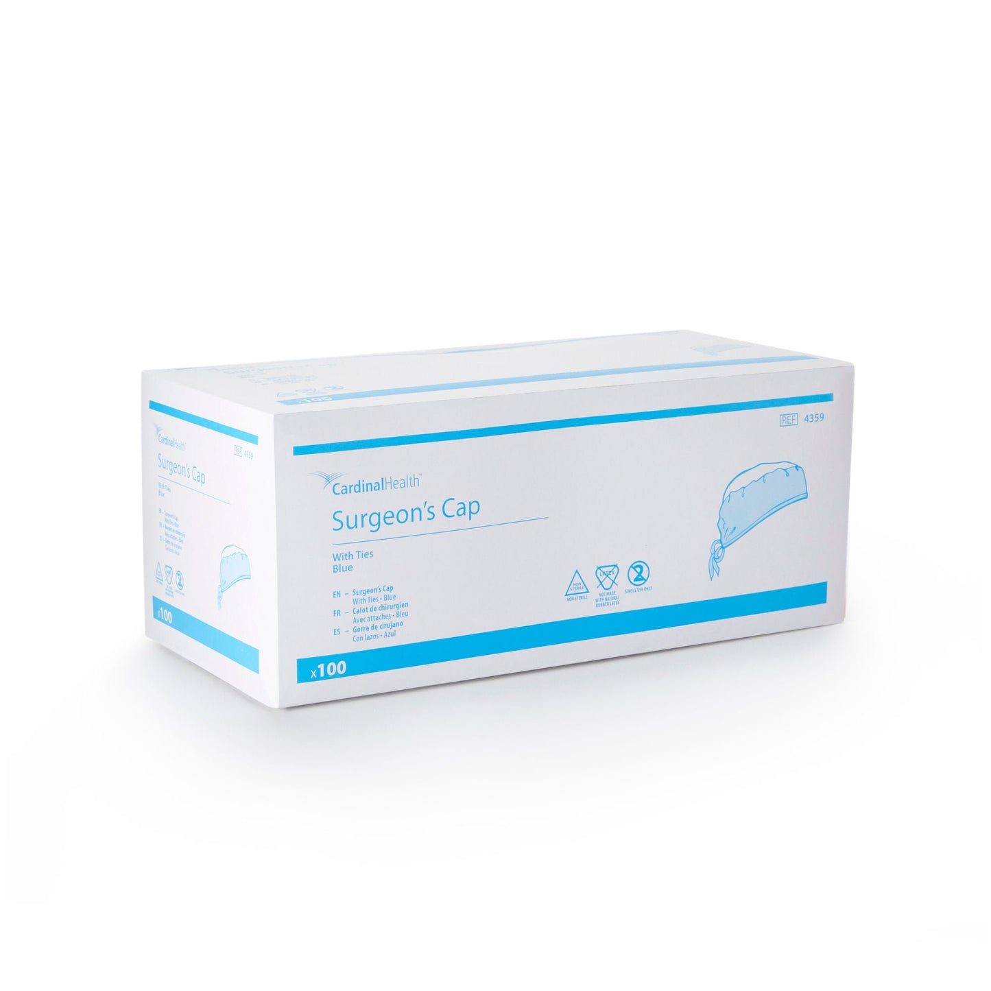 CAP, SURG TIE BLU (100/CT 6CT/CS)