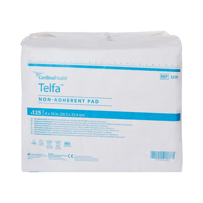 DRESSING, NONADH OUCHLESS TELFA CTN 8"X10"(125/BG) KENDAL