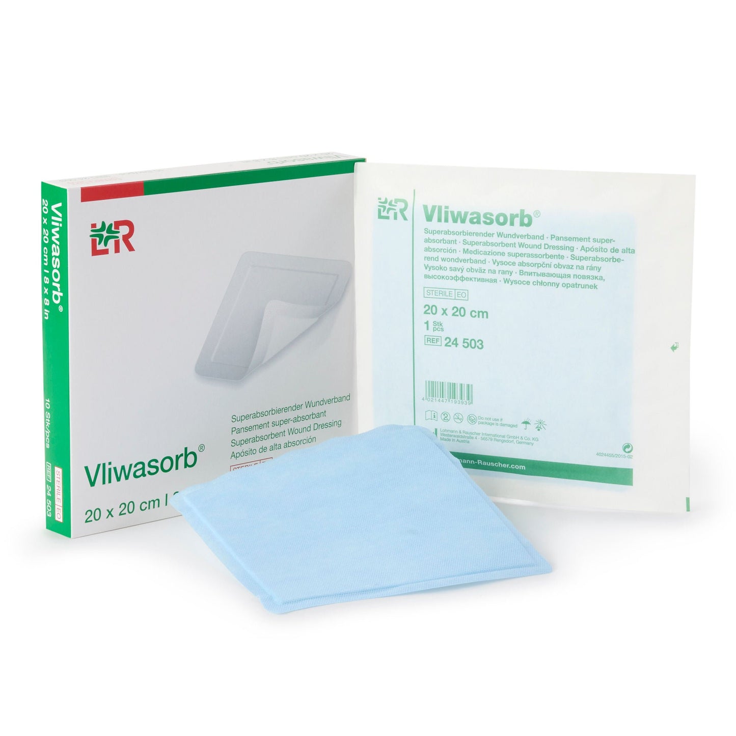 DRESSING, WOUND VLIWASORB SUPER ABSRB 8"X8" (10/BX 30BX/CS)