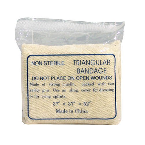 BANDAGE, TRIANG W/PIN 37X37X52(1/PK 12PK/BG 20BG/CS)