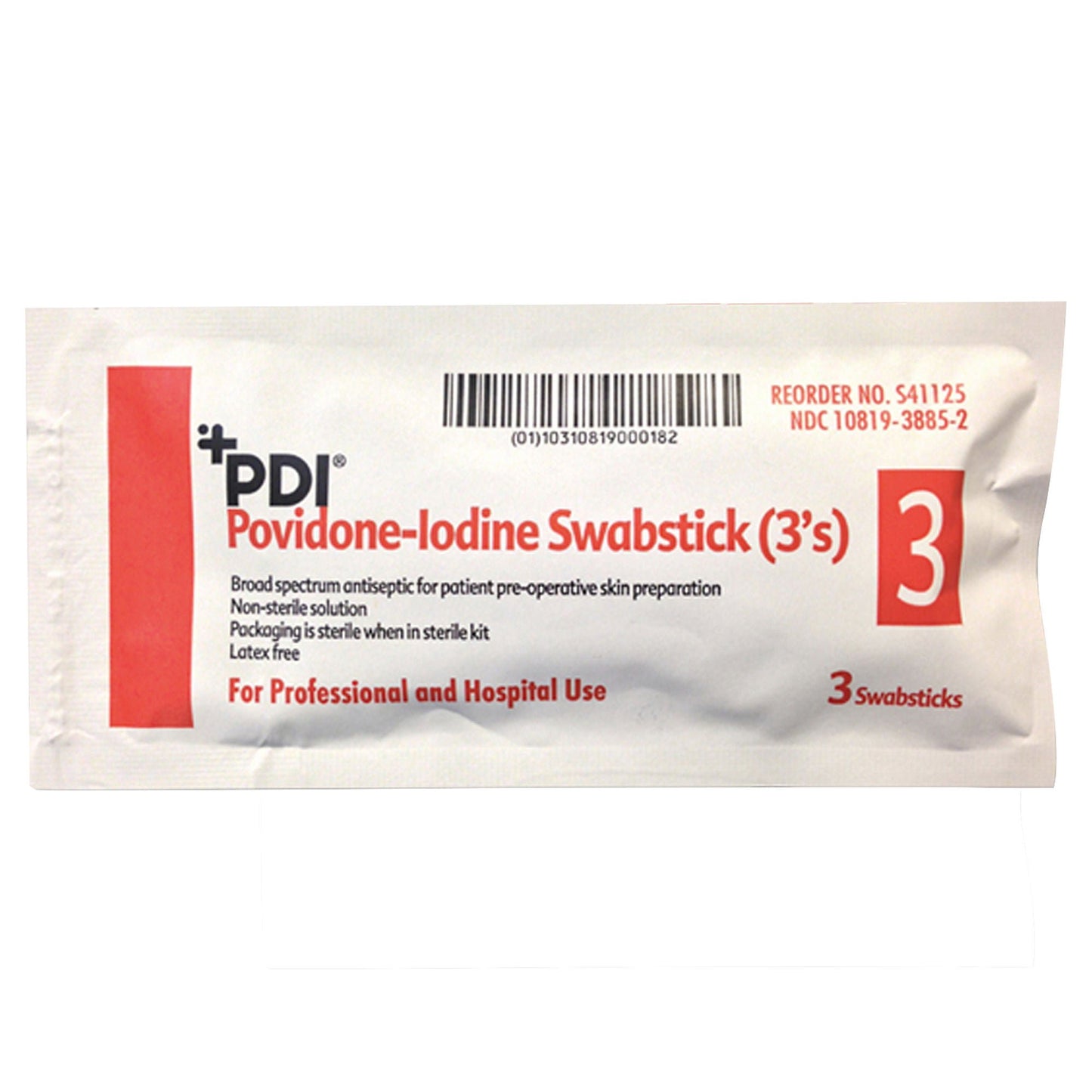 SWABSTICK, PVP PREP 3'S (3/PK 25PK/BX)