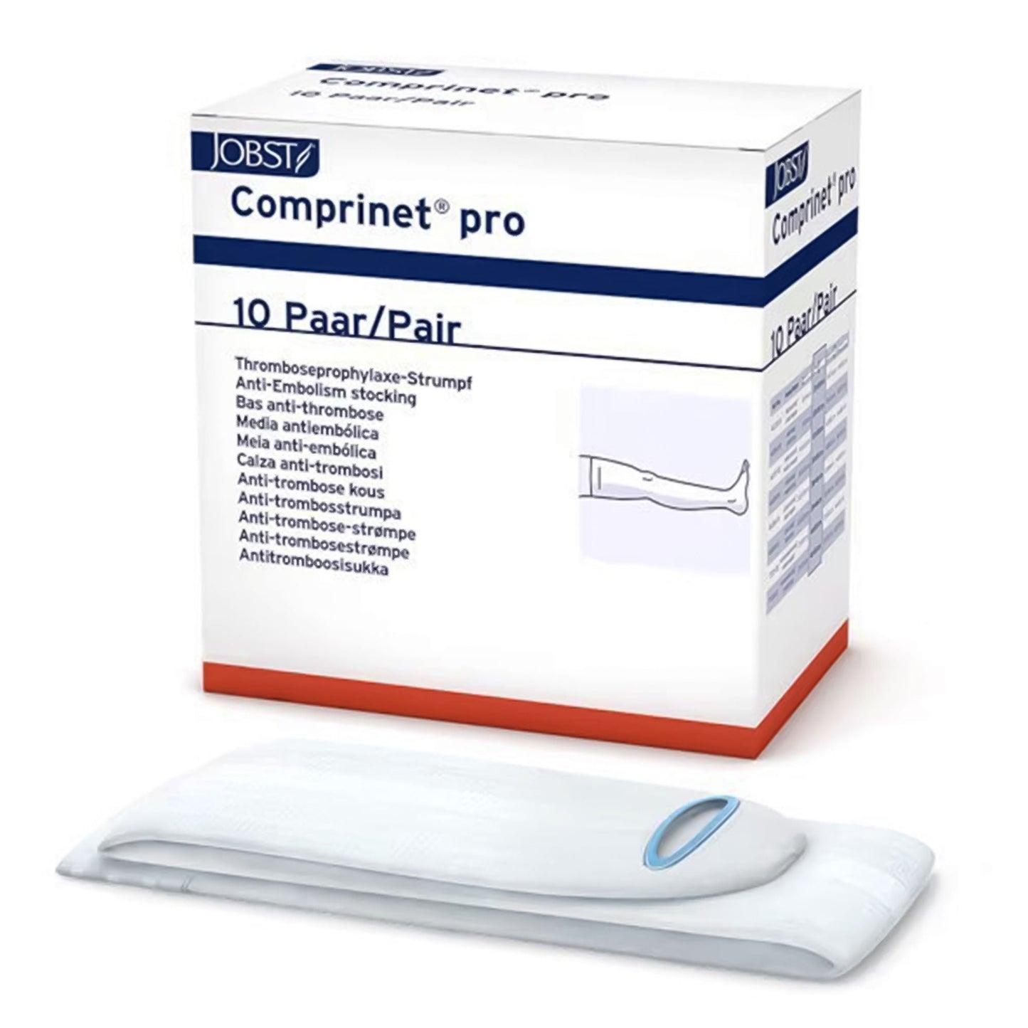 STOCKING, COMPRINET PRO THIGH HI OPN TOE REG WHT XLG (6PR/BX