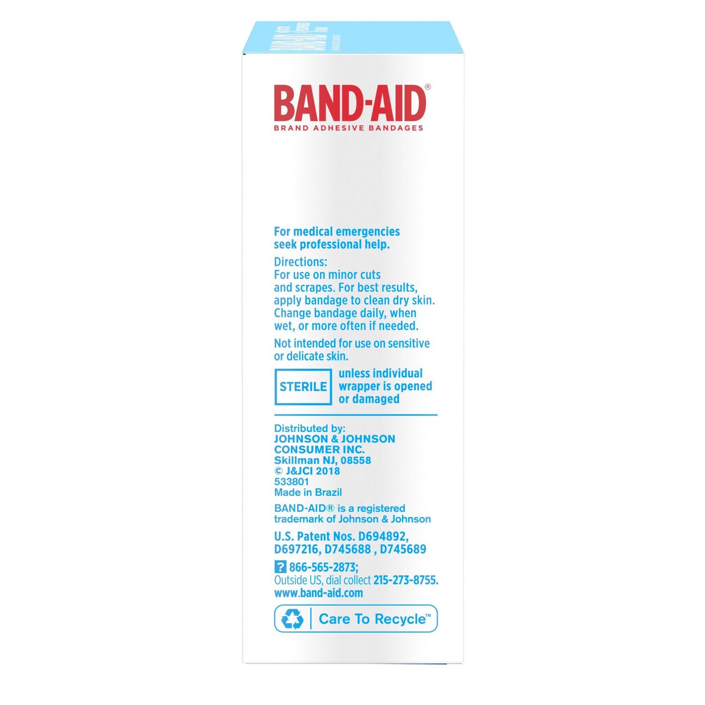 BANDAGE, ADH BAND-AID WATER BLOCK TOUGH (20/BX)