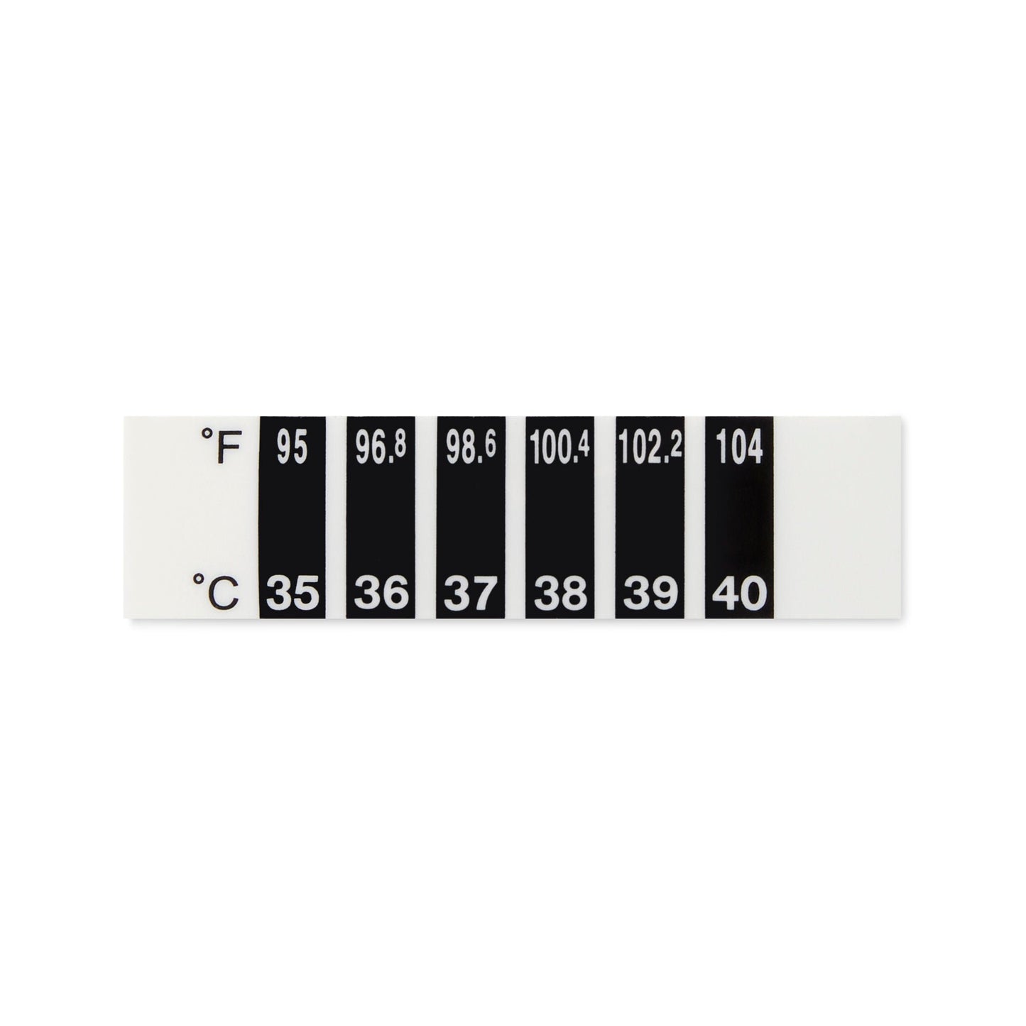 THERMOMETER, STRIP ADH SINGLE-USE (100/BX 24BX/CS)