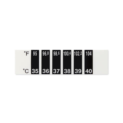 THERMOMETER, STRIP ADH SINGLE-USE (100/BX 24BX/CS)