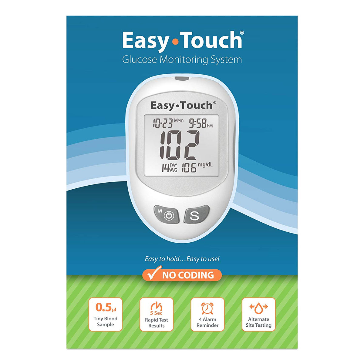 METER, GLUCOSE EASYTOUCH (1/BX6BX/CS)