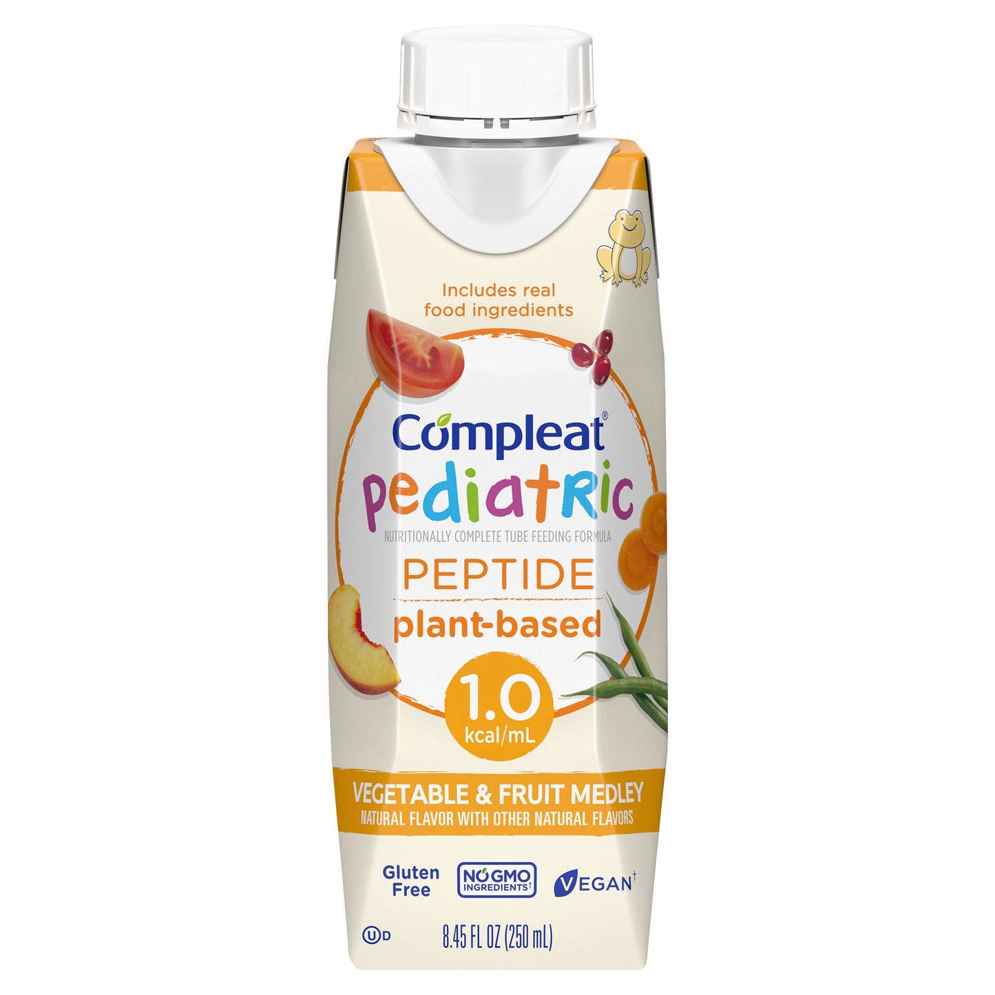 COMPLEAT PEPTIDE, 1.0 CAL PED VEG/ FRUIT MEDLEY 250ML (24/CS