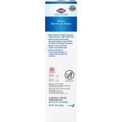WIPE, DISINF CLOROX WHT 6.7"X9" (50/CT 6CT/CS)