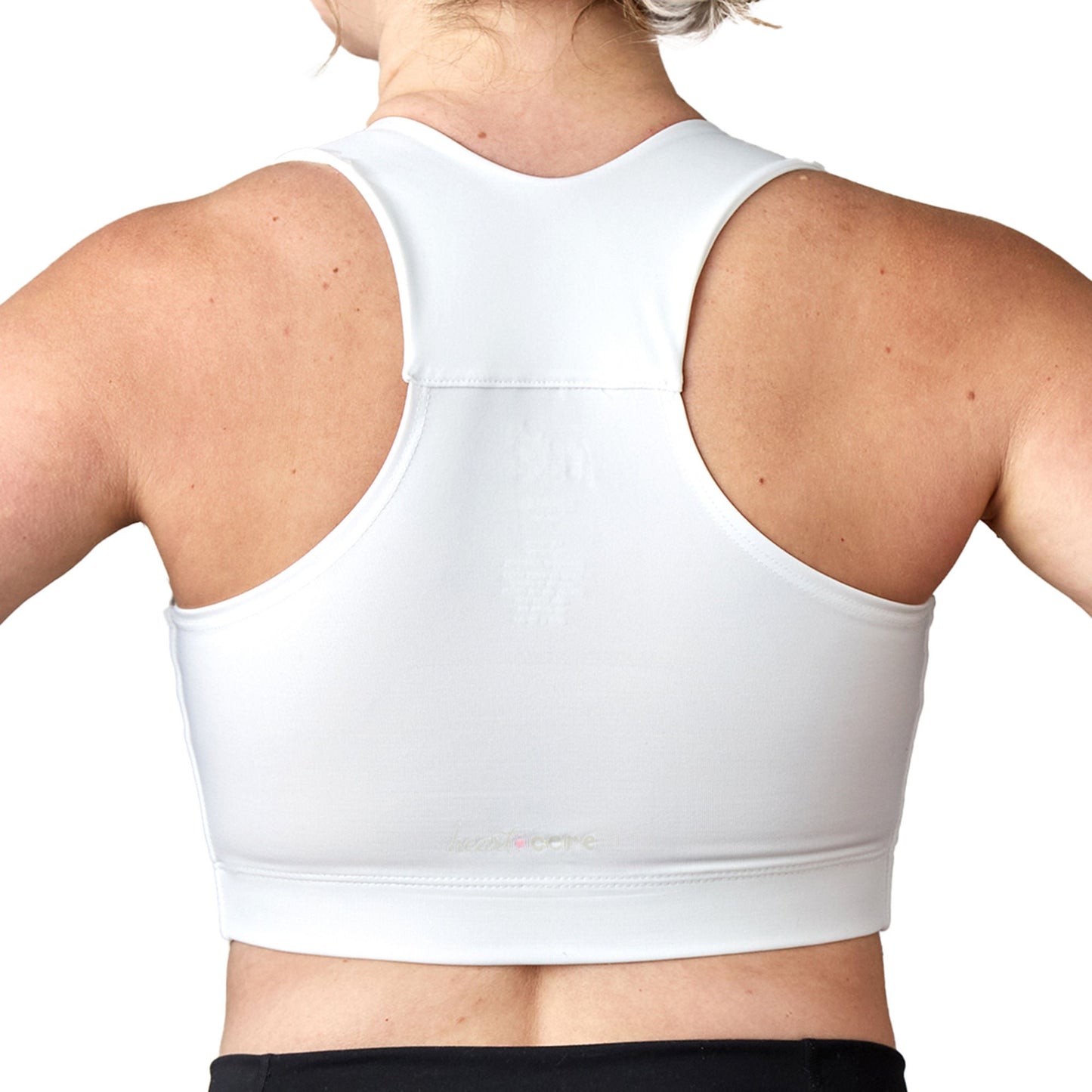 BRA, PST-OP LARISSA W/PCKT PUFF DRN TAB WHT SM (36/CS)