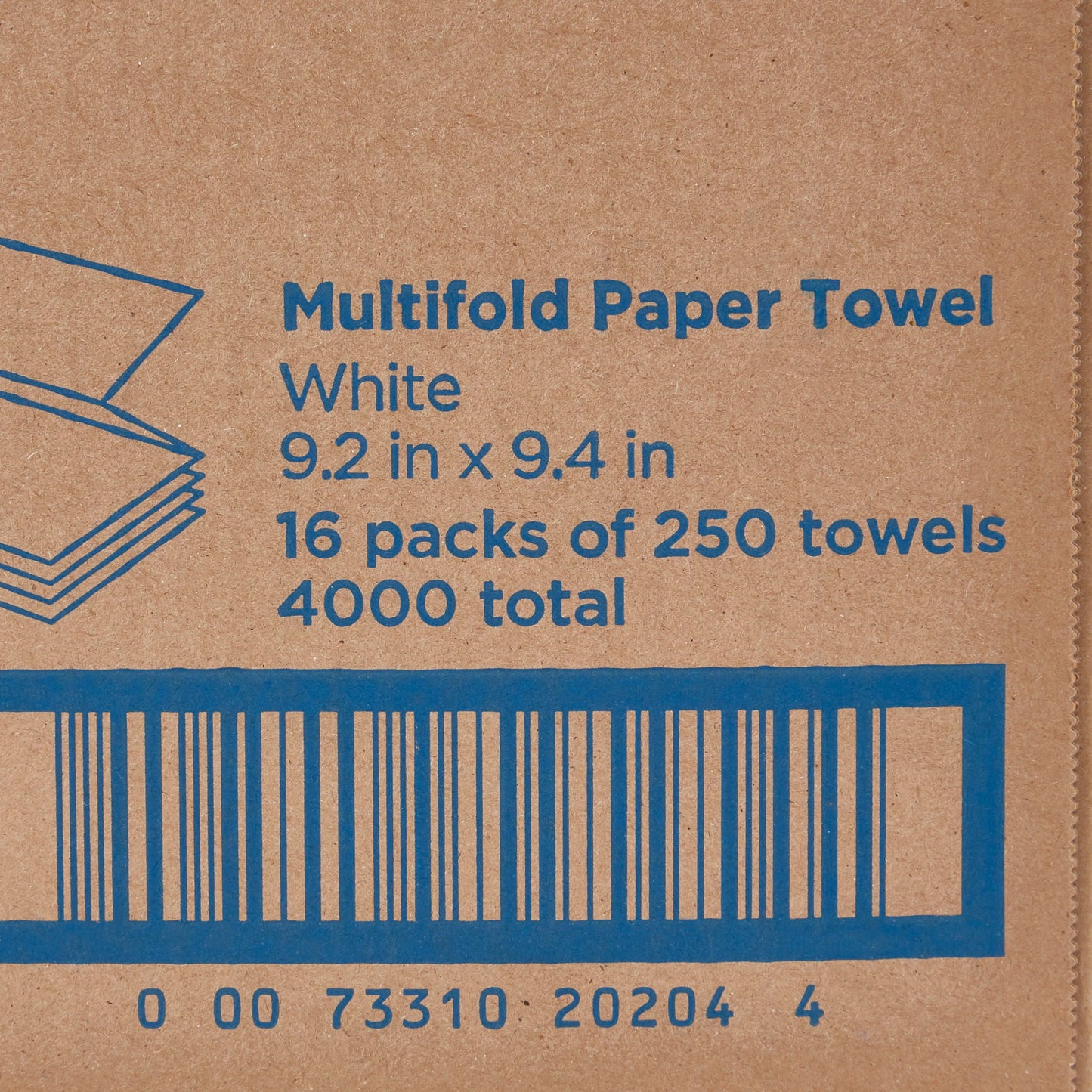 TOWEL, PAPER MULTI-FOLD WHT (250/PK 16PK/CS)