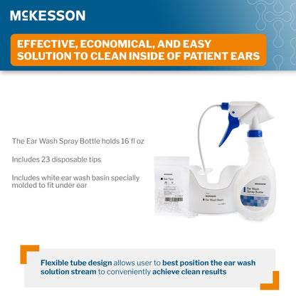EAR WASH KIT, FLX TU/BASIN/20TIPS (1KT/BG 10BG/CS)