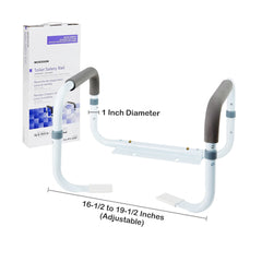 RAIL, TOILET SAFETY ADJ WIDTH 16.5"-19.5" (2/CS)