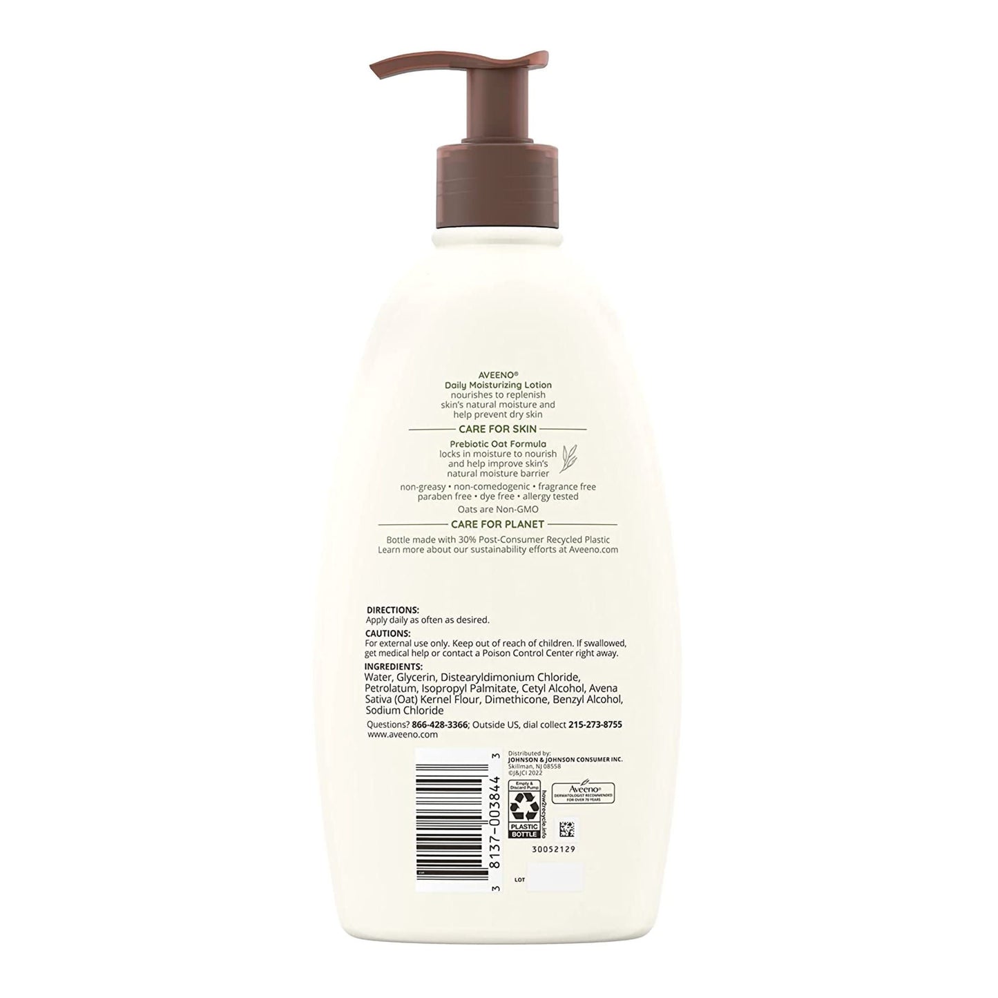 AVEENO, LOT DAILY MOISTURIZINGFRAGRANCE FREE 18OZ