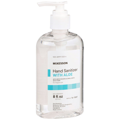 SANITIZER, HAND INSTANT PUMP W/ALOE 8OZ (24/CS)