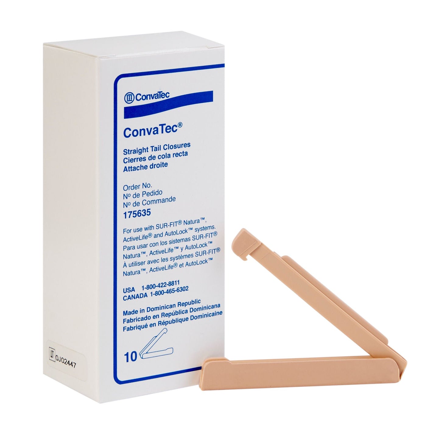 TAIL CLOSURE, DRN POUCH (10/BX)