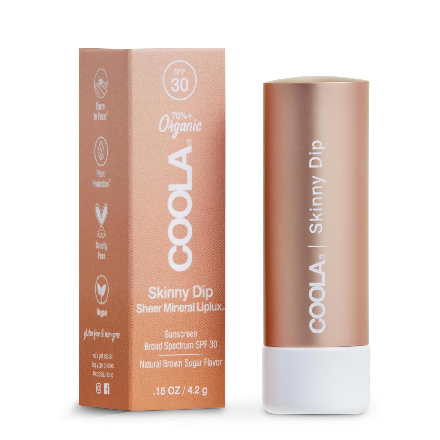 LIP BALM, MINERAL LIPLUX SPF30SKINNY DIP 0.15OZ (24/CS)