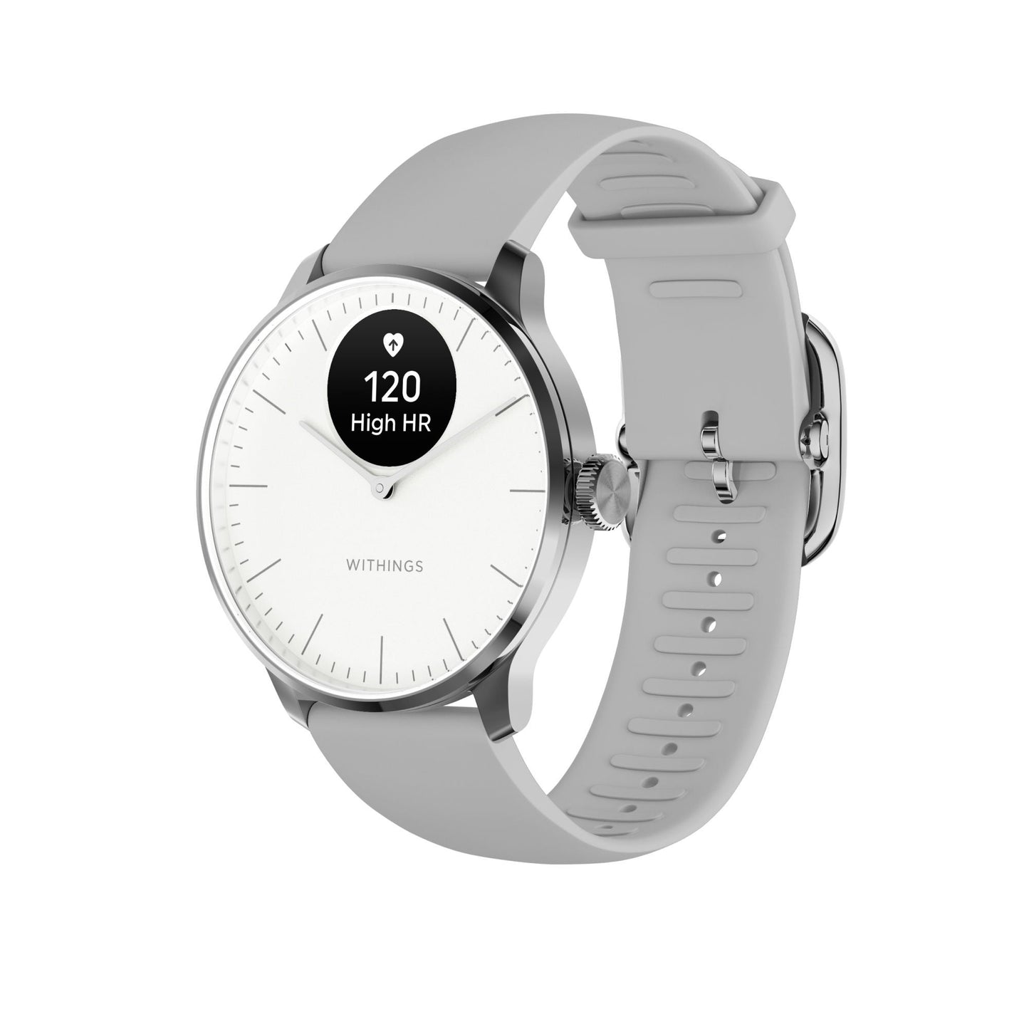 SMARTWATCH, HEALTH HYBRID DAILY SCANWATCH-LIGHT WHT 37MM