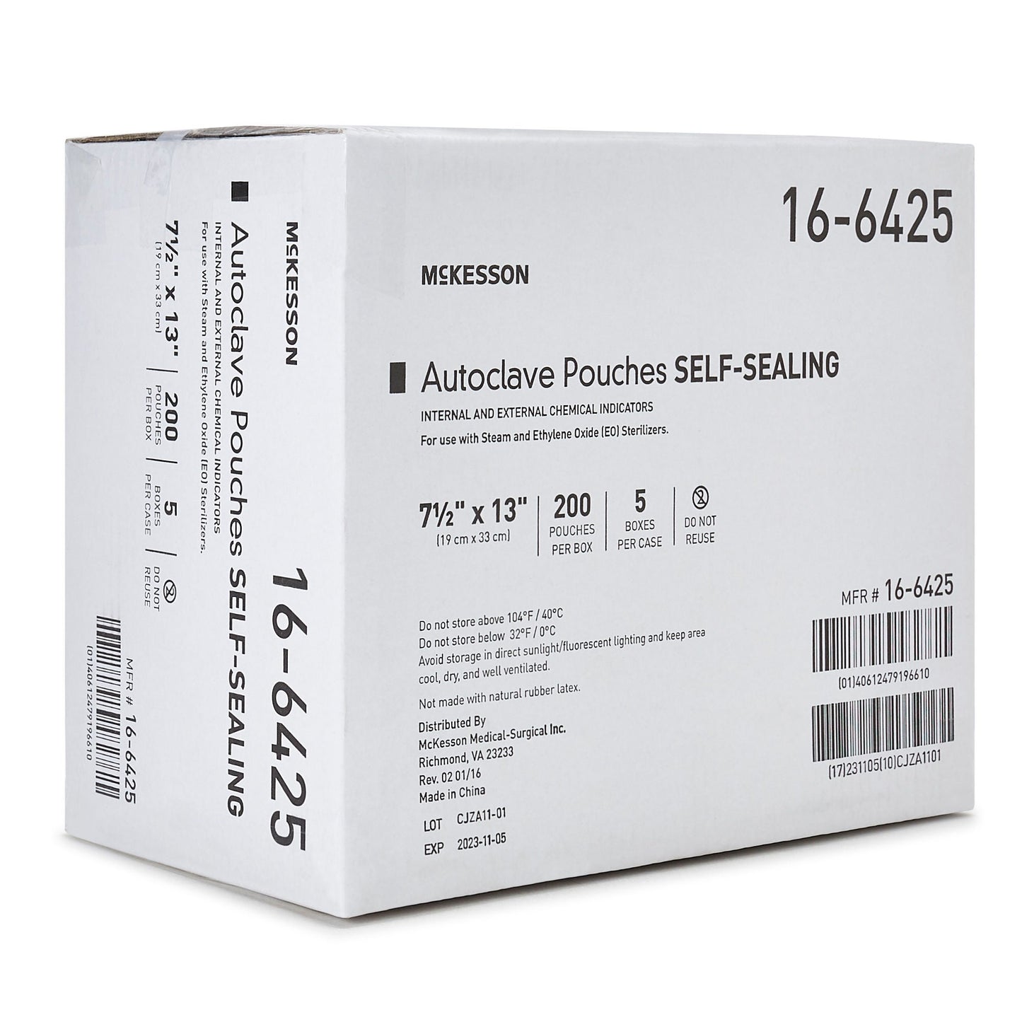POUCH, SELF SEAL ECON 7.5X13 (200/BX 5BX/CS)