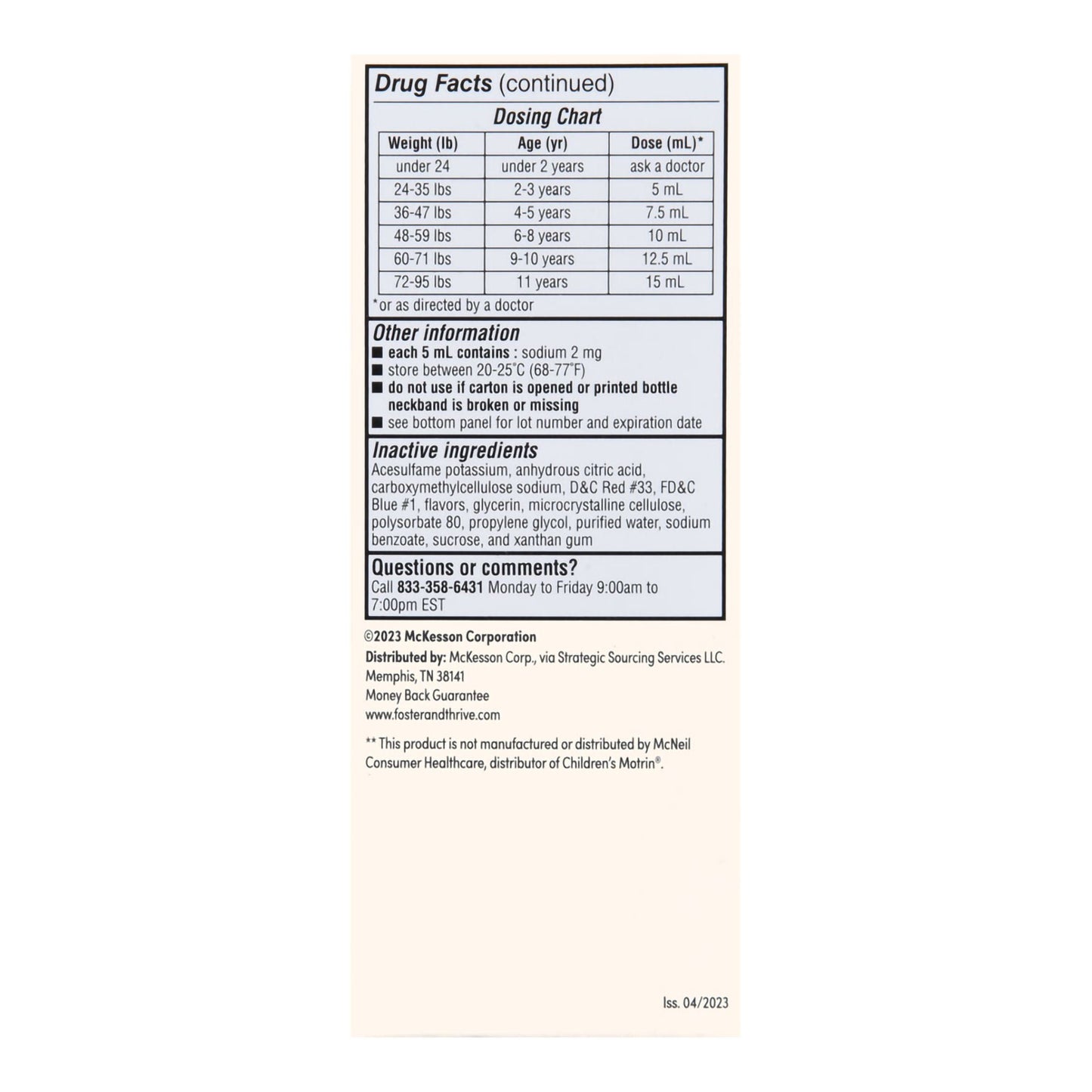 IBUPROFEN, SUSPN ORAL FT CHLD GRAPE 4OZ