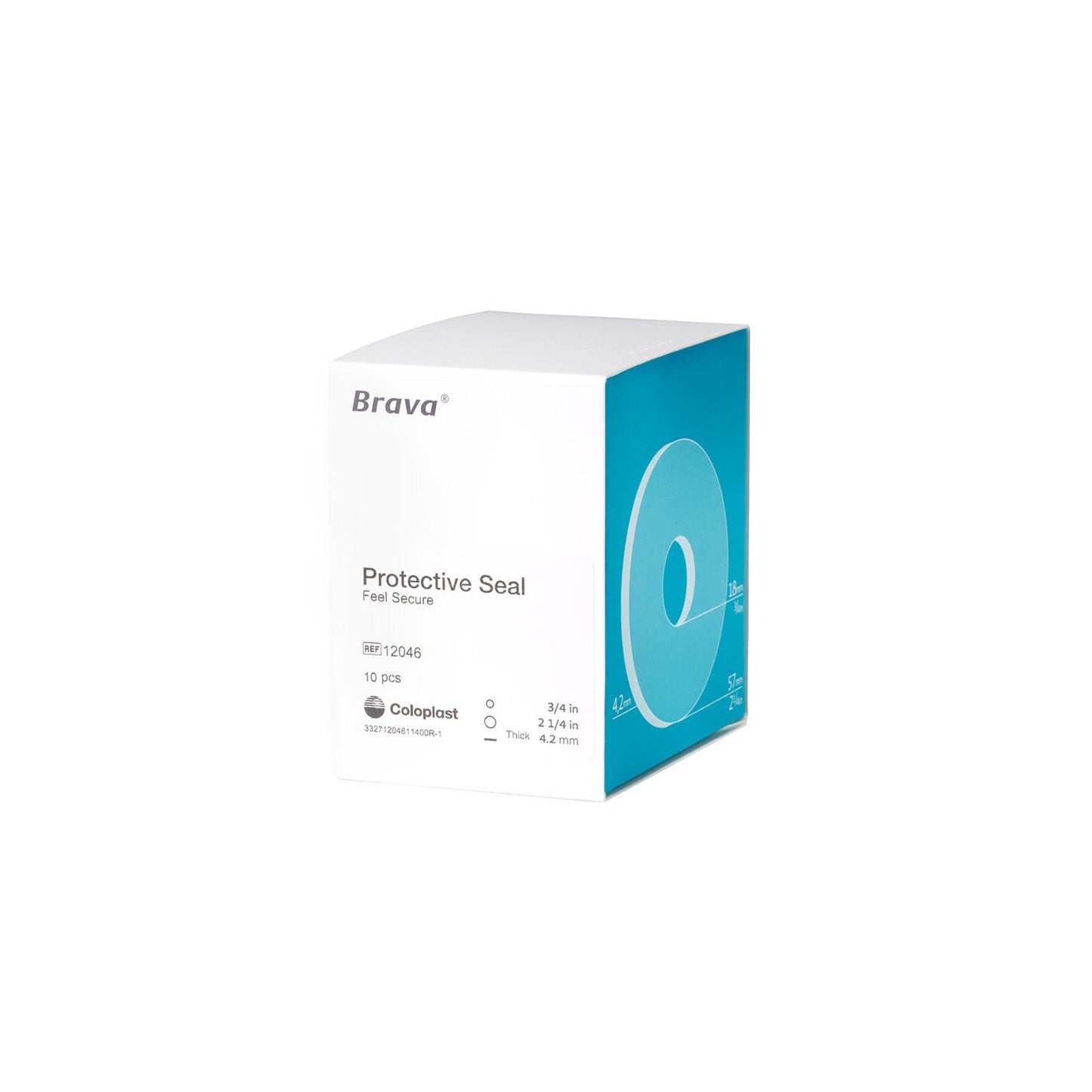 SEAL, F/OSTOMY POUCH BRAVA THICK 3/4"X2 1/4" (10/BX)