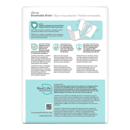BRIEF, INCONT TRANQUILITY HVY ABSRB LG (12/BG 6BG/CS)