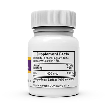 BIOTIN, TAB 1000MCG (100/BT)