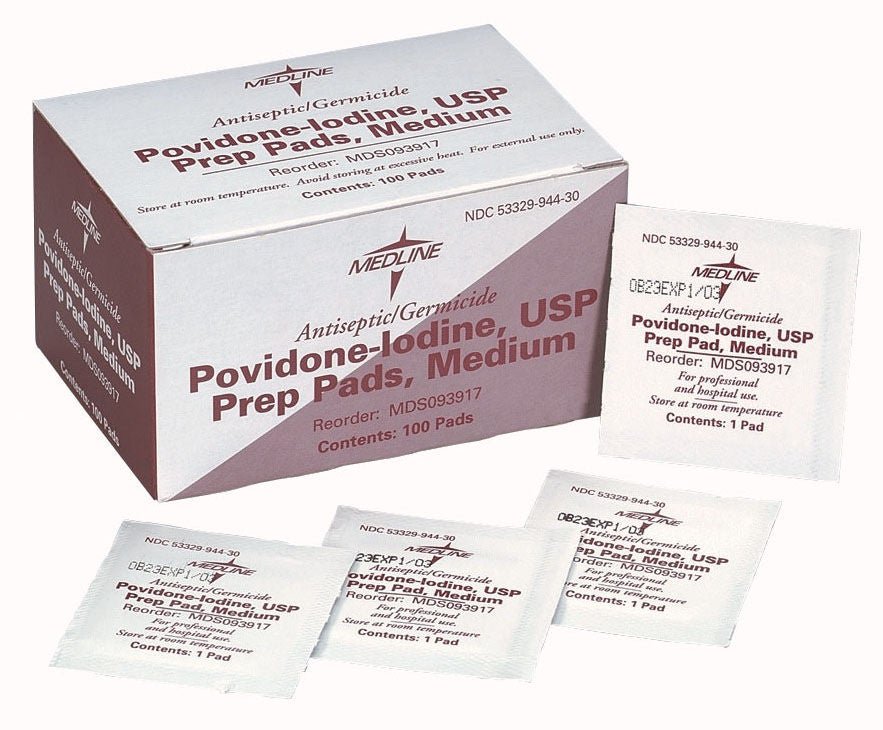 PAD, PVP PREP MED (100/BX 10BX/CS)