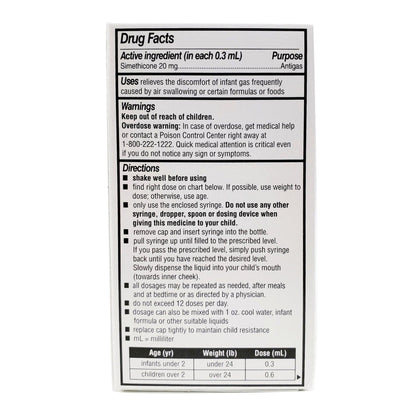 INF SIMETHICONE, DRP 40MG/0.6ML 30ML