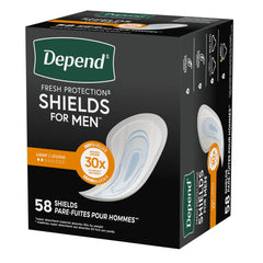 PAD, DEPEND SHIELDS MEN REG (58/PK 3PK/CS)