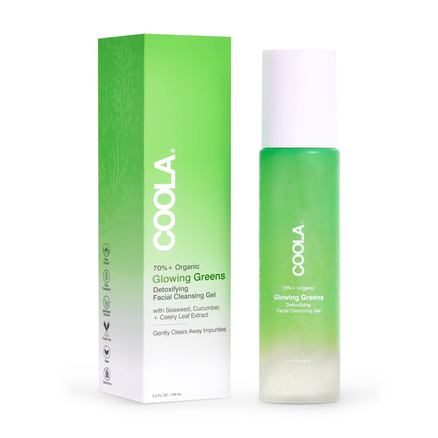 GEL, CLEANSING FACIAL GLOWING GREENS DETOXIFYING 5OZ (24/CS)