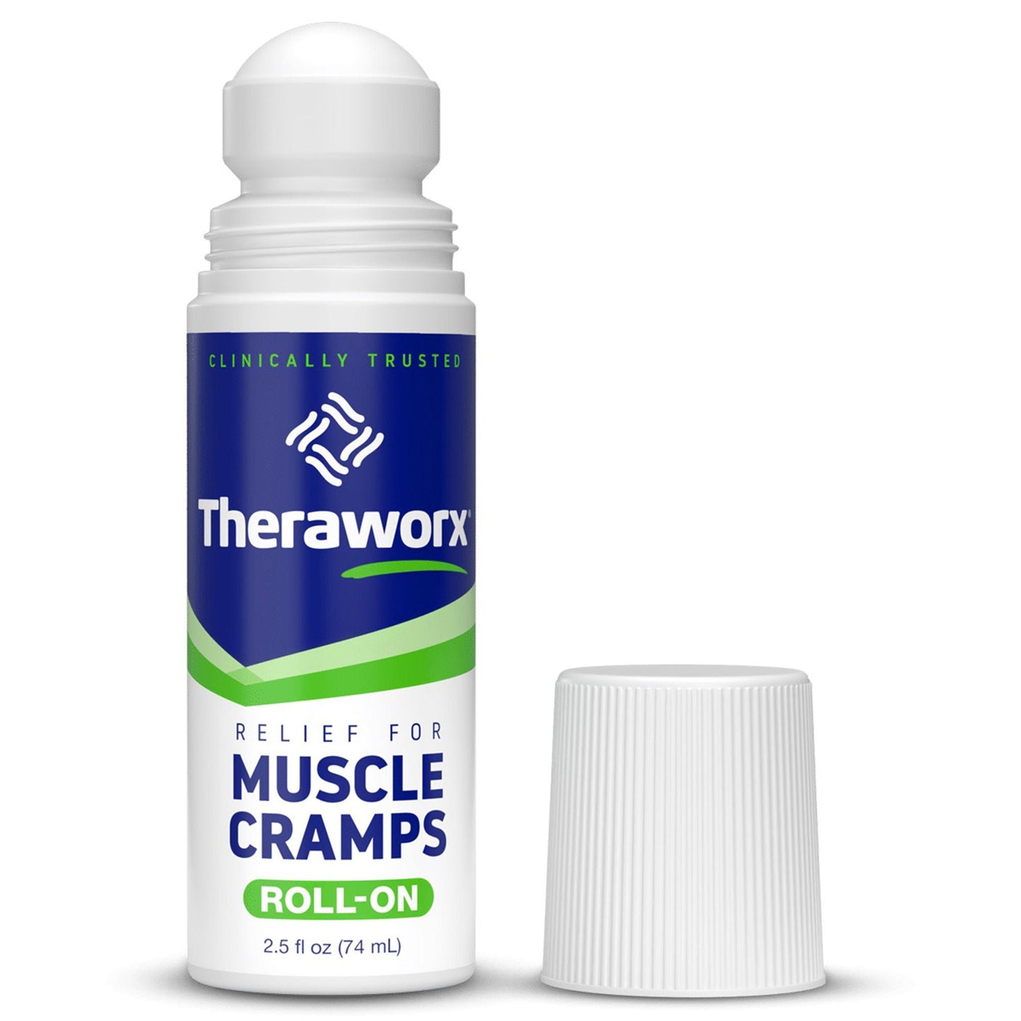 THERAWORX RELIEF, ROLL-ON MUSCLE CRAMP 2.5OZ (4/PK 4PK/CS)