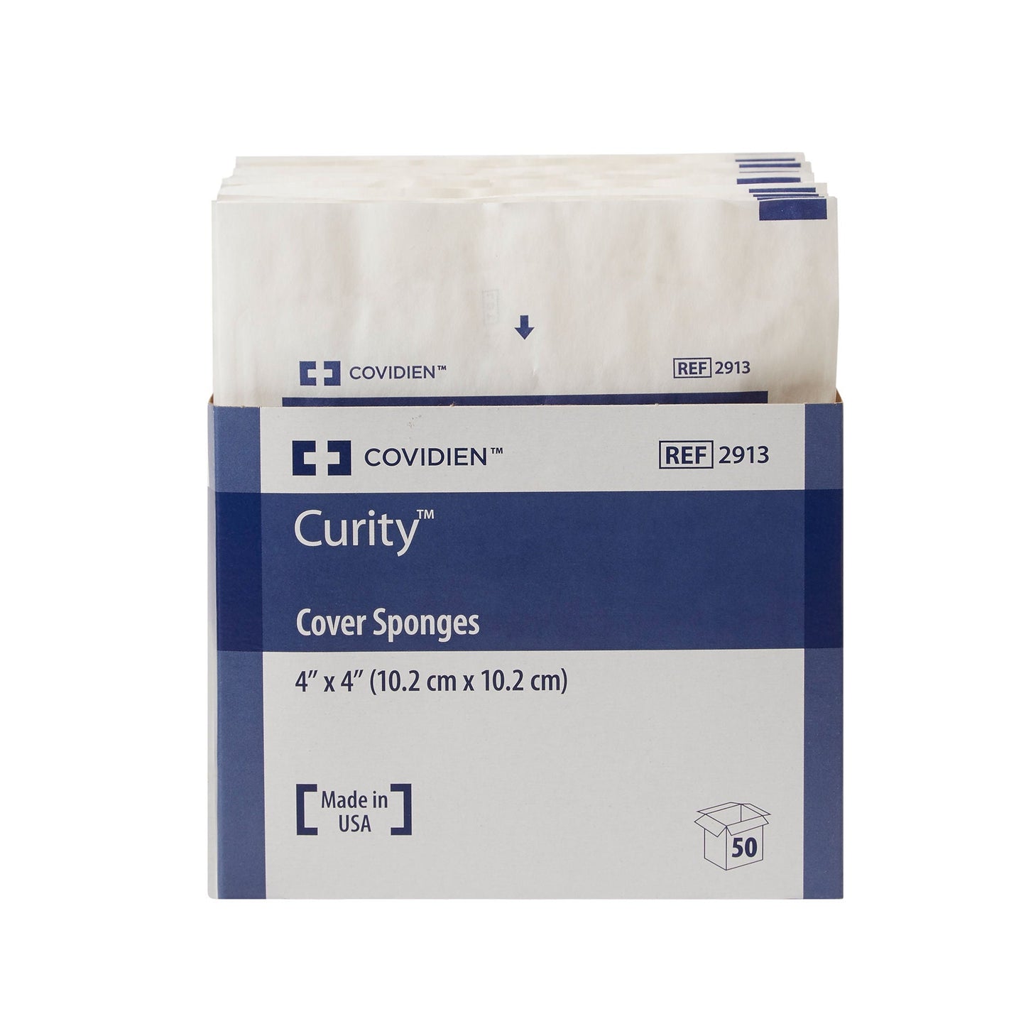 SPONGE, CVR 4"X4" STR (2/PK 25PK/TR) KENDAL