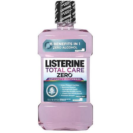 LISTERINE, MOUTH WASH TOTAL CARE ZERO 1L (6/CS)
