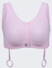BRA, POST SURG VELC FRNT CLSR DRN PNK 33"X36" MED