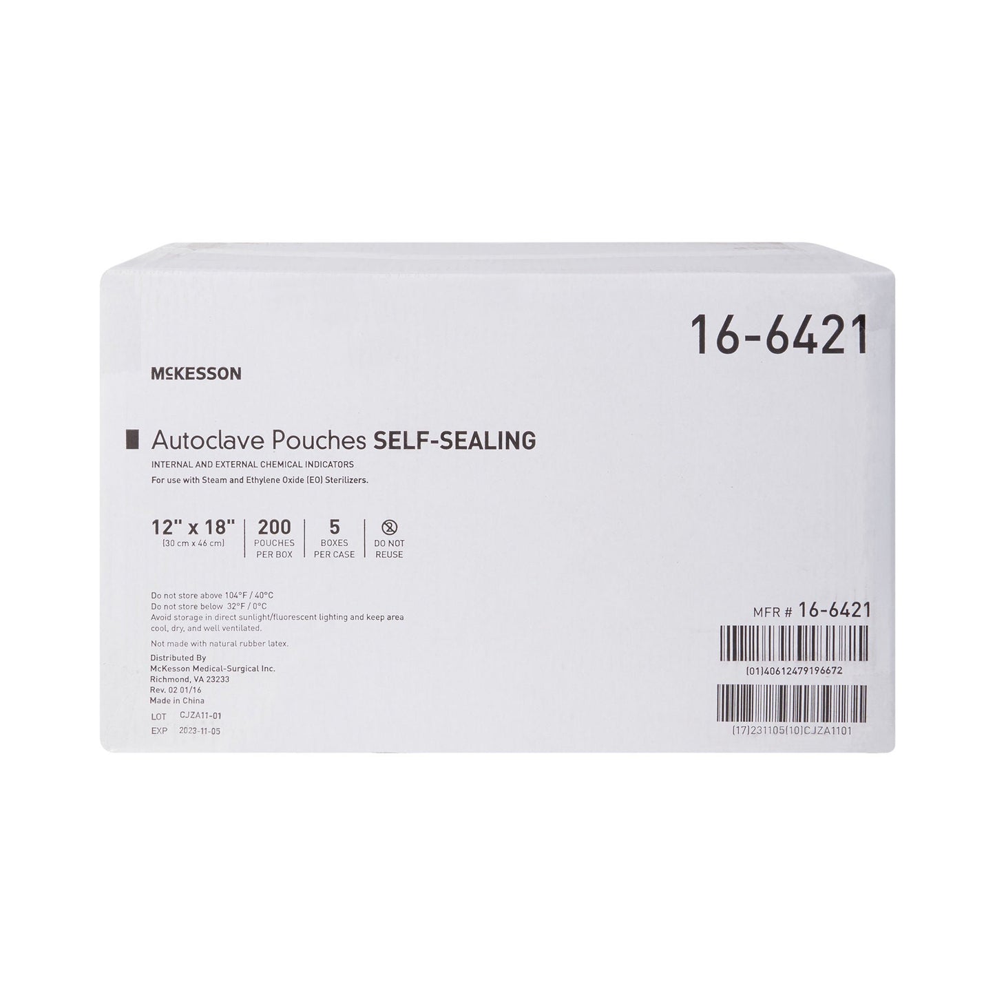 POUCH, SELF SEAL ECON 12X18 ( 200/BX 5BX/CS)