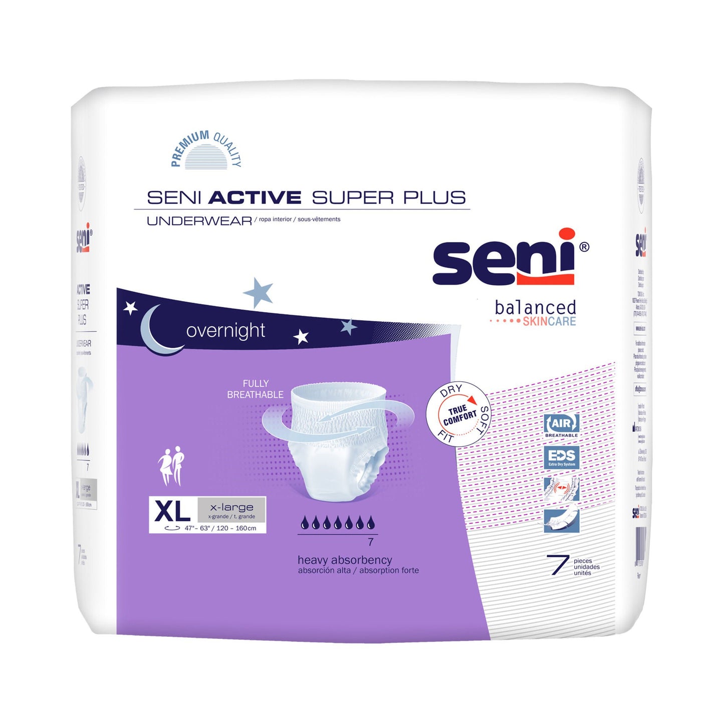 UNDERWEAR, INCONT ACTIVE SUPER+ XLG 47"-63" (7/PK 4PK/CS)