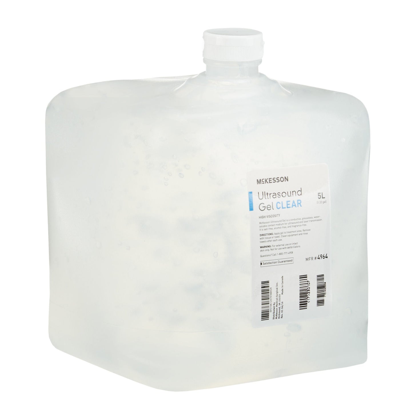 GEL, ULTRASOUND CLR 5L (4/CS)