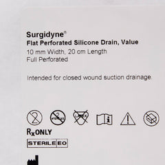 DRAIN, HUBLESS FLT 3/4 PERF 10MMX20CM (10/CS)