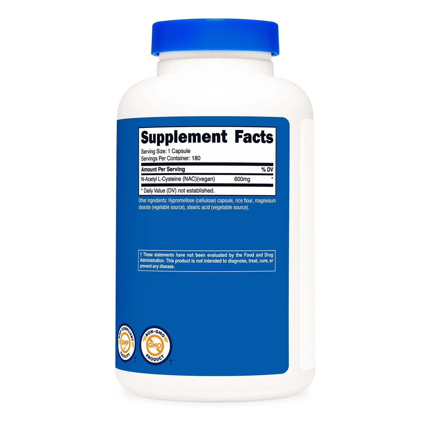 VITAMIN, CAP N-ACETYL L-CYSTEINE NAC 600MG (180/BT 12BT/CS)
