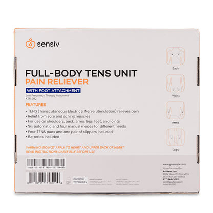 TENS UNIT, FULL BODY SENSIV W/FT ATTACHMENT PAIN RELIEF (10/
