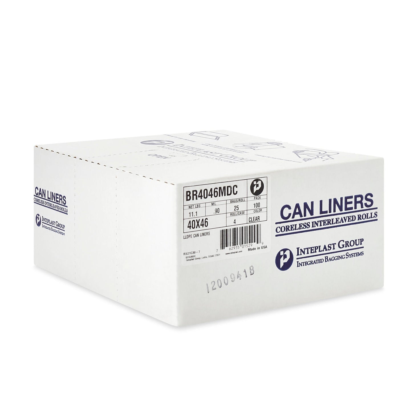 LINER, CAN CLR 0.90MIL 40"X46"40-45GL (100/CS)