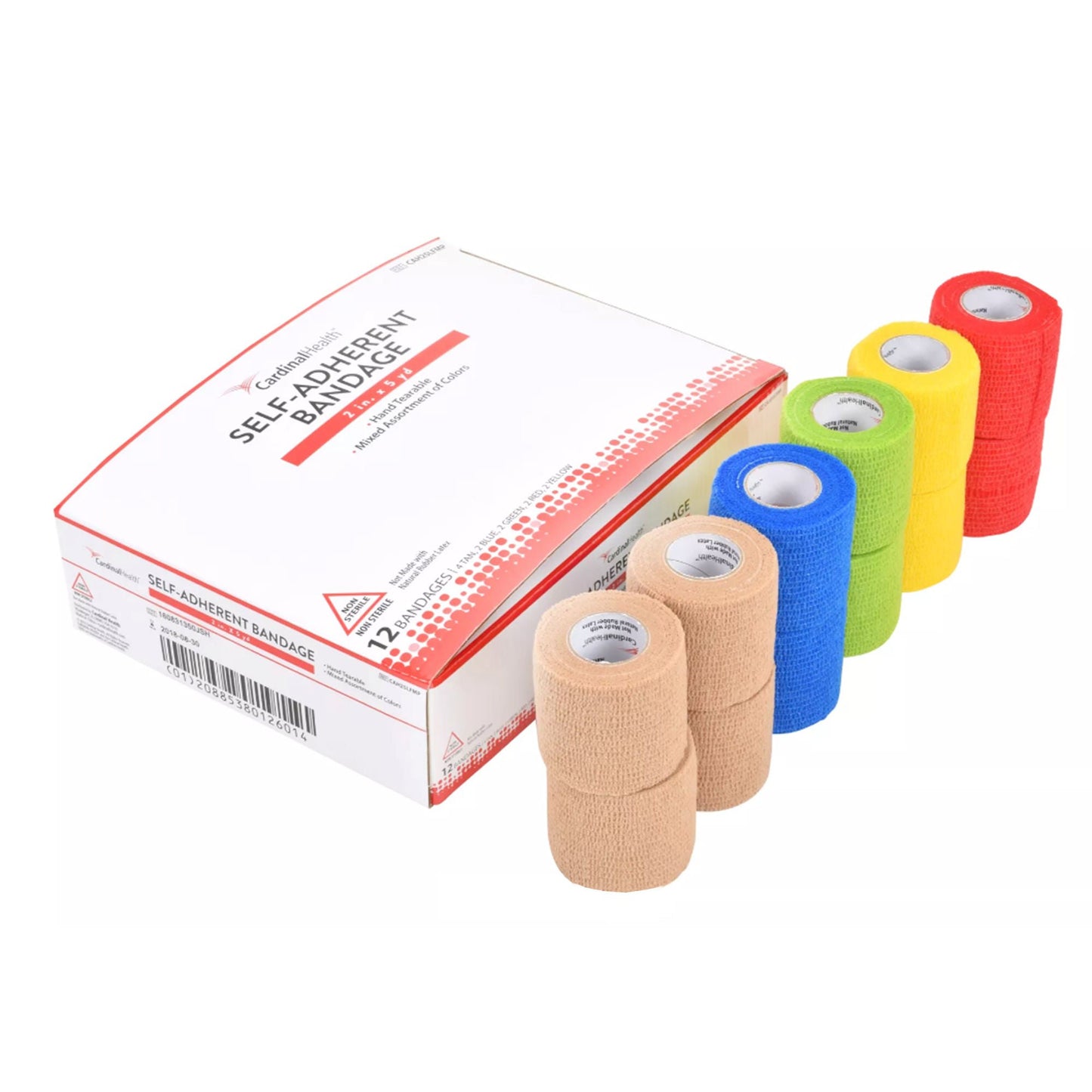 BANDAGE, COMPRSN SELF ADHERENTCHSV N/S 2"X5' (12/BX 6BX/CS