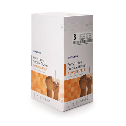 GLOVE, SURG LTX 8.0 STR2 SMTH MICROTHIN (50PR/BX 4BX/CS)