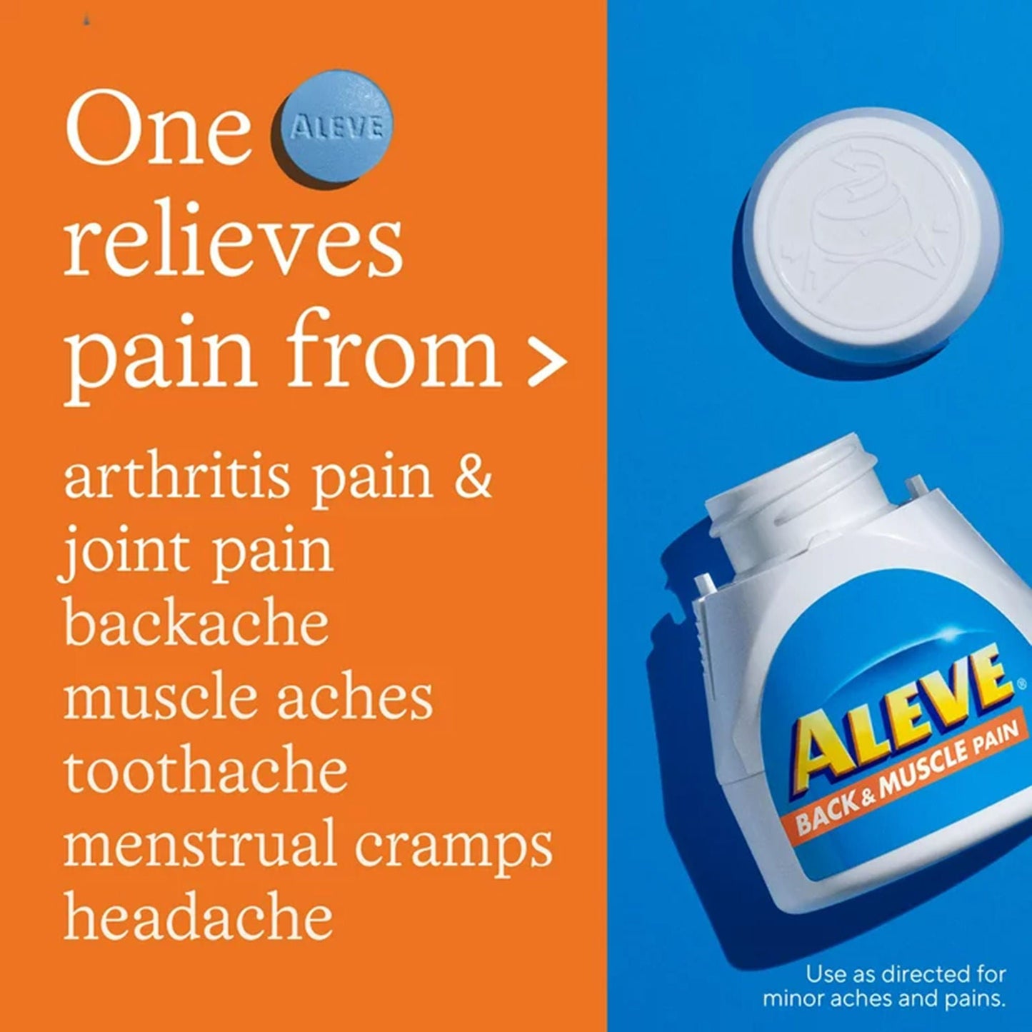 ALEVE, TAB BACK/MUSCLE PAIN 220MG (24/BT)