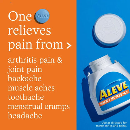 ALEVE, TAB BACK/MUSCLE PAIN 220MG (24/BT)