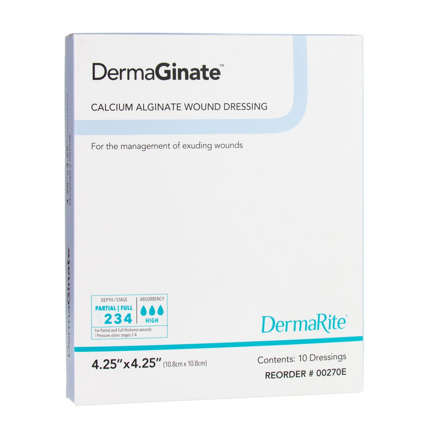 DRESSING, DERMAGINATE 4.25"X4.25" (10/BX)