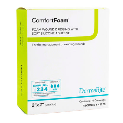 DRESSING, COMFORT FOAM 2"X2" (10/BX)